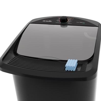 Lavadora Tanquinho Mueller - Supertank Lite 8kg - Preta - 127vSe você procura um tanquinho com supercapacidade e esfregador, vai adorar o Tanquinho Su