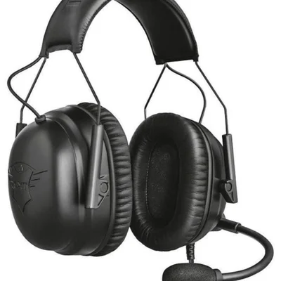 Headset Gamer, Trust Wayman, Pro Gxt 444, Drivers 50 mm, com Fio, Preto.