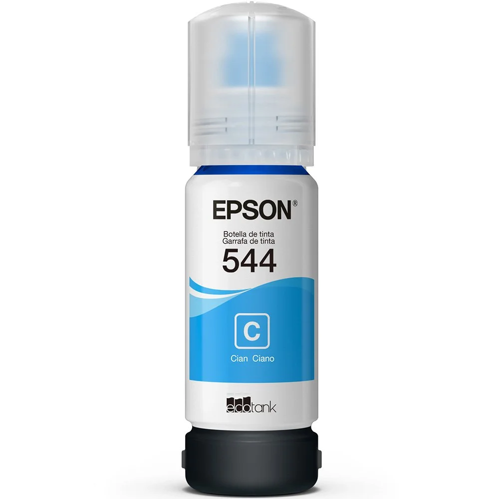 Refil De Tinta Epson T544 Ciano 65ml, Para Impressoras L3110 / L3150 / L5190 - T544220 Refil De Tinta Epson T544 Ciano 65ml, Para Impressoras L3110 / L3150 / L5190 - T544220