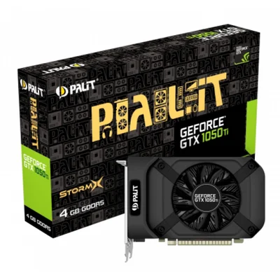 Placa de Vídeo Palit Geforce GTX 1050 TI Stormx, 4GB, GDDR5, 128 Bits - NE5105T018G1-1070F