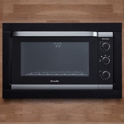 Forno Elétrico de Embutir Mueller Decorato Preto 44 Litros 220V -