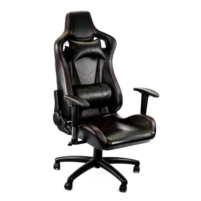 Cadeira Gamer Gallant Racer, Até 140 Kg, Giratória, Altura Regulável, Preta E Vermelha - GCD100RPUA-PT