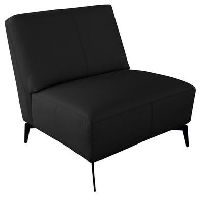 Descrição do Produto: Poltrona Decorativa Sala de Estar Sem Braço Frances Confort Couro Preto - Gran Belo esse Belo produto chegou para Renovar o seu