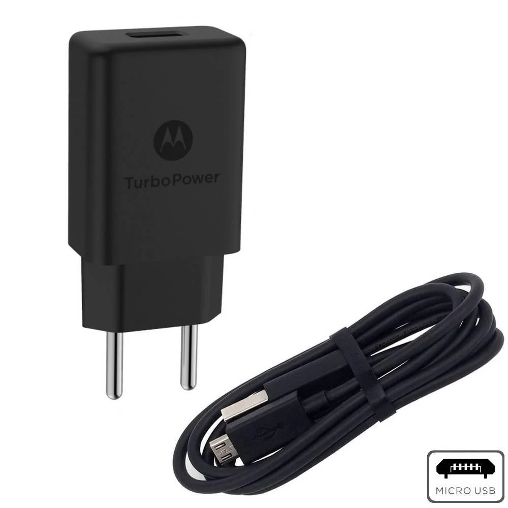 Carregador de Tomada com cabo micro USB, Motorola 1 Porta, Turbo Power, Preto - Sjsc57ws1 Carregador de Tomada com cabo micro USB, Motorola 1 Porta, Turbo Power, Preto - Sjsc57ws1