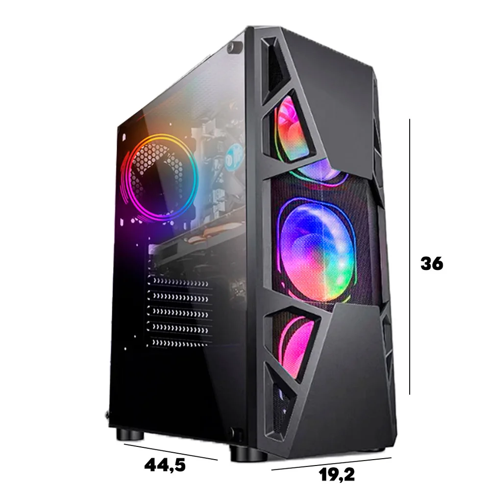 Computador Gamer I5, GTX 1050, 16GB, HD 1TB, SSD 120GB, Fonte Real 500W - view 4