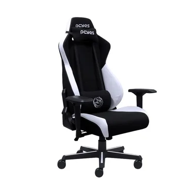 Cadeira Gamer Pcyes Mad Racer V8 Turbo, Peso Suportado até 180Kg, Função Relax, Branca - V8tbmadpt