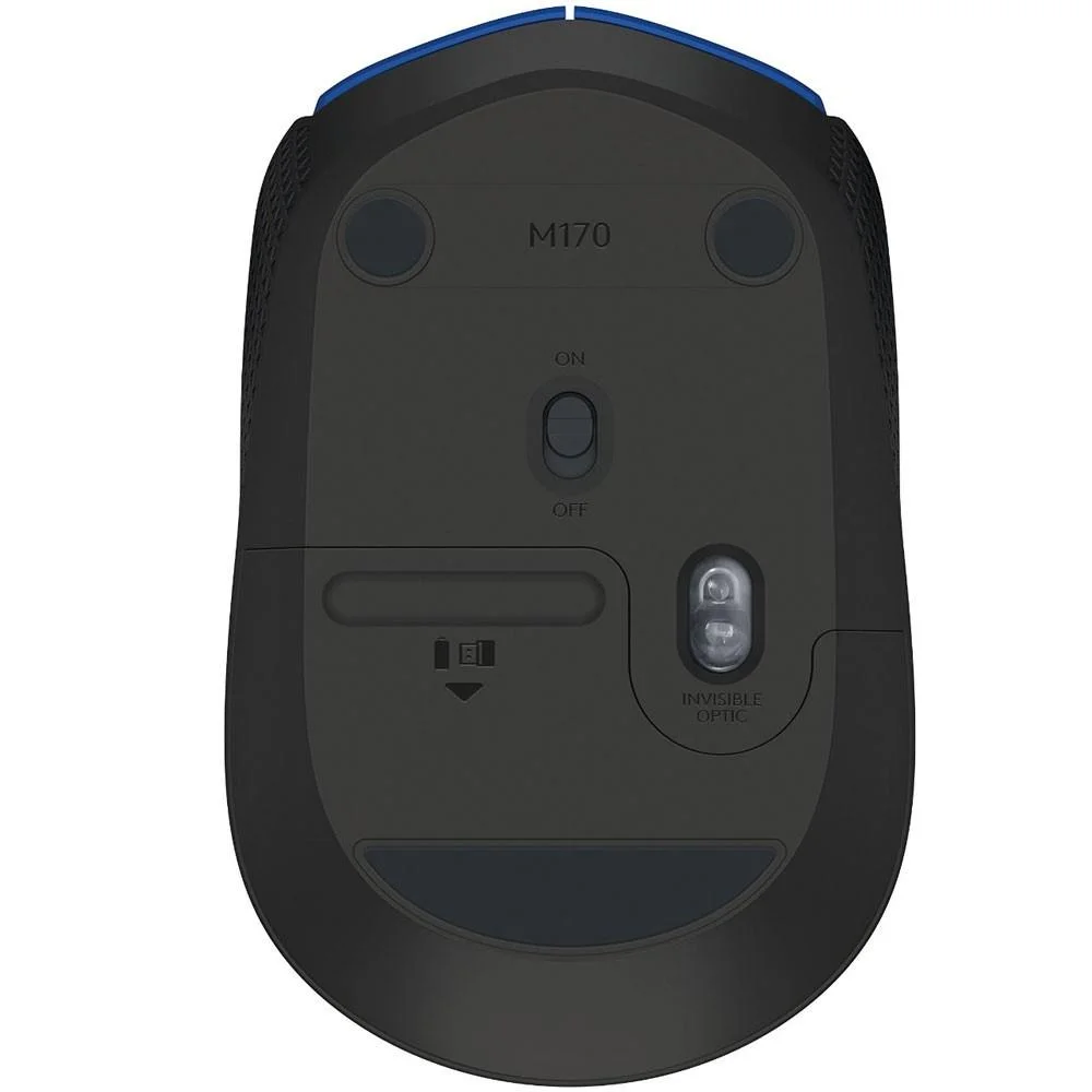 Imagem 4 de 5 do produto Mouse Logitech Sem Fio M170 Azul - 910-004638