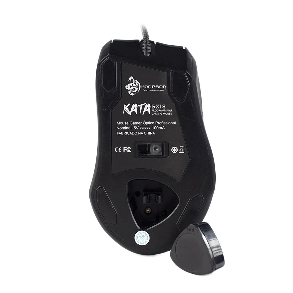 Mouse Gamer Hoopson Kata Programável, Switch Omron, Sensor Avago A3050, 4000 DPI - GX18 Mouse Gamer Hoopson Kata Programável, Switch Omron, Sensor Avago A3050, 4000 DPI - GX18