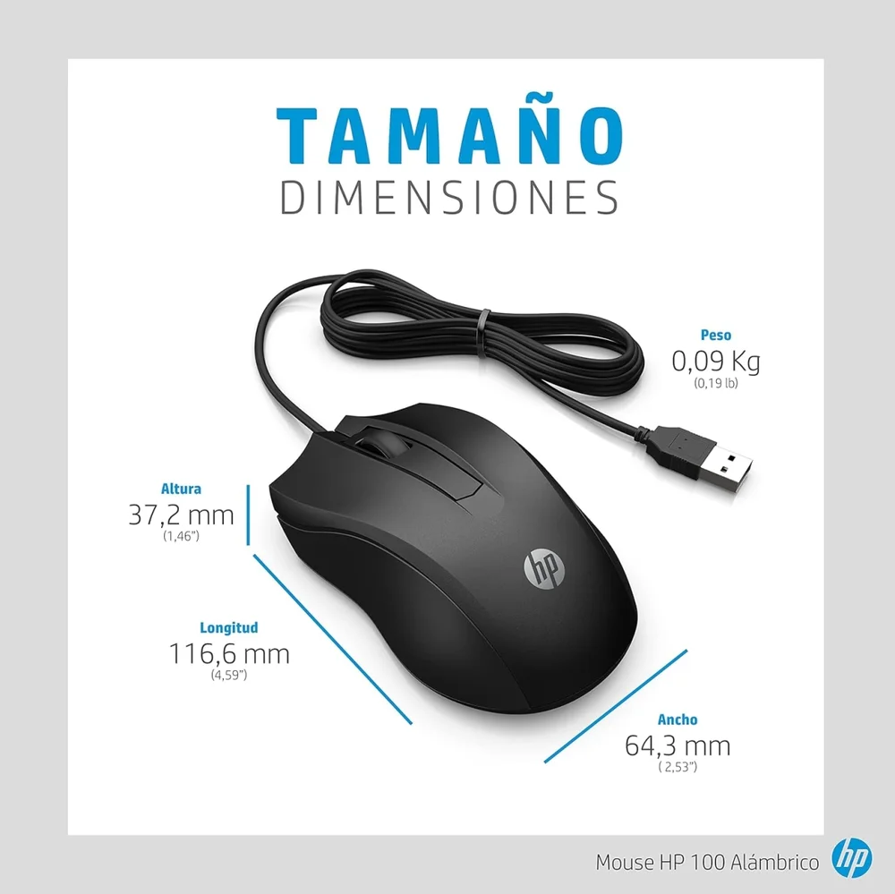 Imagem 2 de 5 do produto Acessórios Hp Mouse Hp Usb