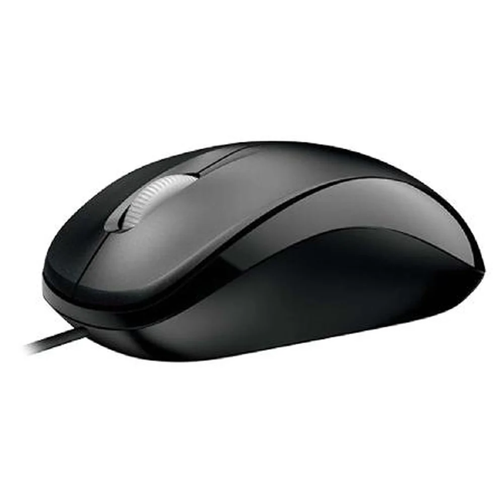 Mouse Microsoft Compact Wired 500 USB Preto KaBuM