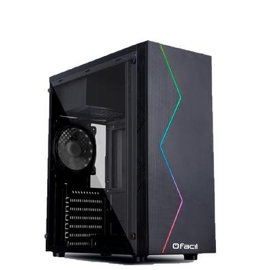 Computador Gamer Fácil Intel Core I5 3470s (terceira Geração) 8gb, Placa De Vídeo Geforce Gt 730 2gb, Ssd 120gbGABINETE GAMER BLACK COM LATERAL TRANSP