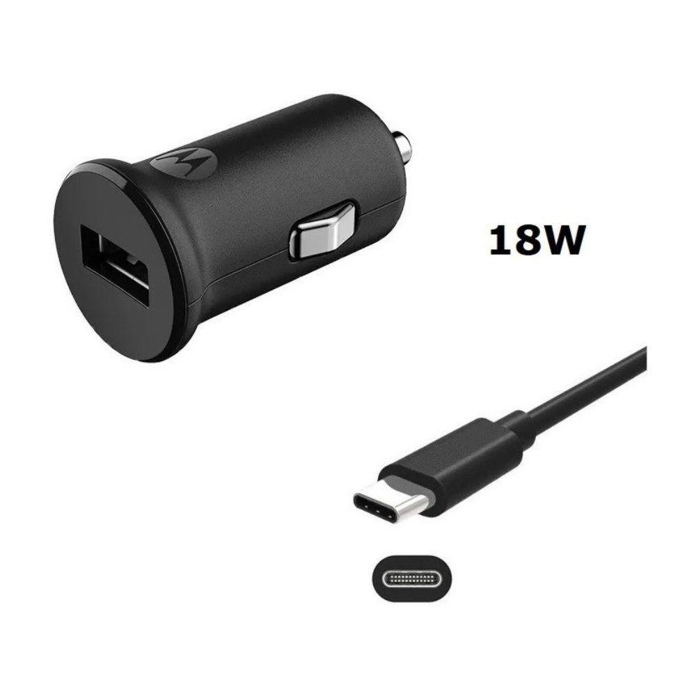 Imagem 4 de 5 do produto Carregador Veicular Motorola Turbo Power, 18W, Com Cabo Tipo-C