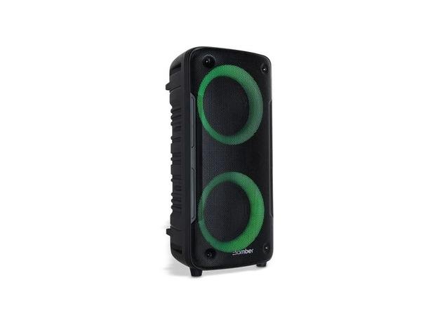 Caixa De Som Bluetooth Bomber Beatbox 400 Portátil 12w Rms Preta Led