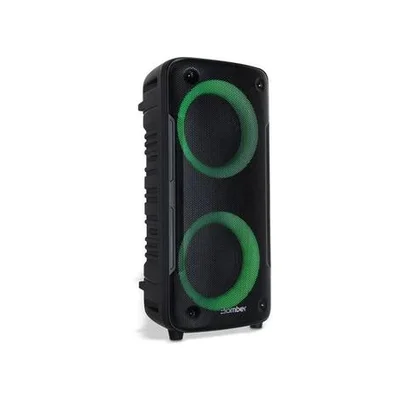 Caixa De Som Bluetooth Bomber Beatbox 400 Portátil 12w Rms Preta Led