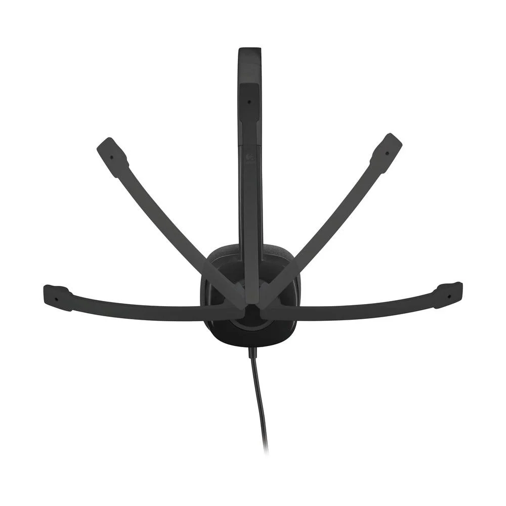 Imagem 3 de 5 do produto Headset Logitech Stereo, com Fio, Analógico, 3.5mm, Preto - H151