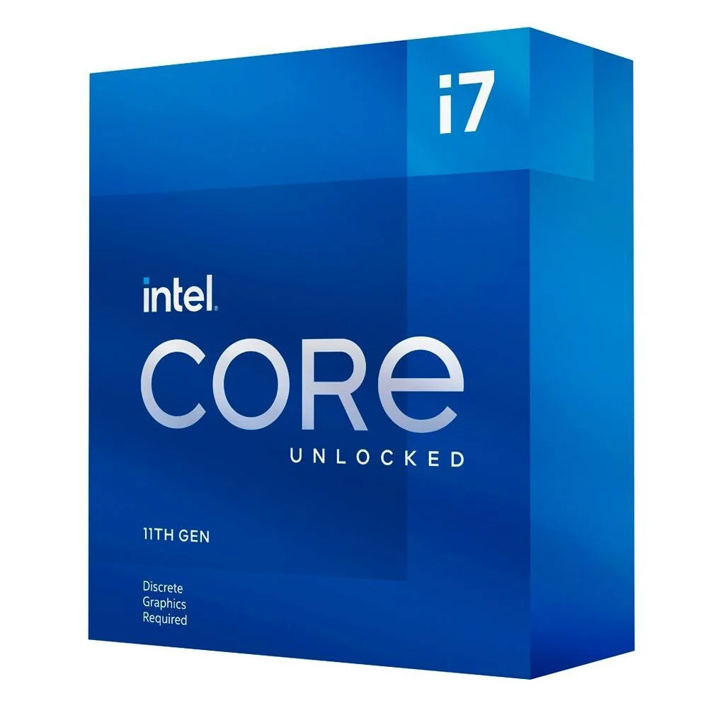 Imagem 2 de 5 do produto Processador Intel Core I7-11700KF 11ª Geração, 3.6GHz (4.9GHz Turbo), Cache 16MB, LGA 1200 - BX8070811700KF