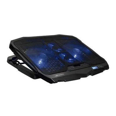 Suporte Gamer para Notebook até 17.3, C3tech, 4 Micro Ventiladores com Led Azul, Preto,  NBC-100BK