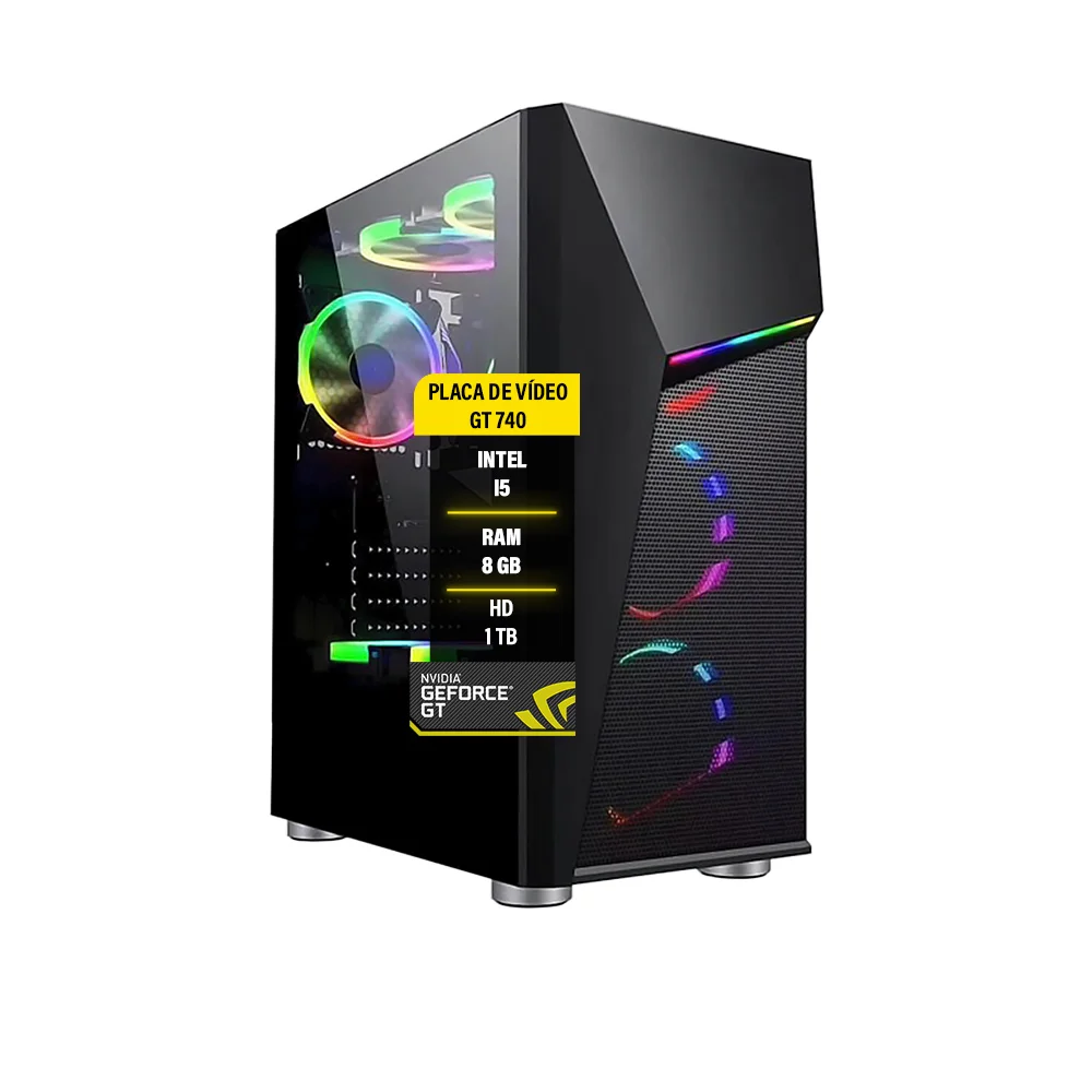 PC Gamer i5 Gt 740 SSD120 Hd 1TB Memória 8GB