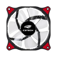 Cooler FAN C3Tech Storm, 120mm, LED, Vermelho - F7-L130RD 2