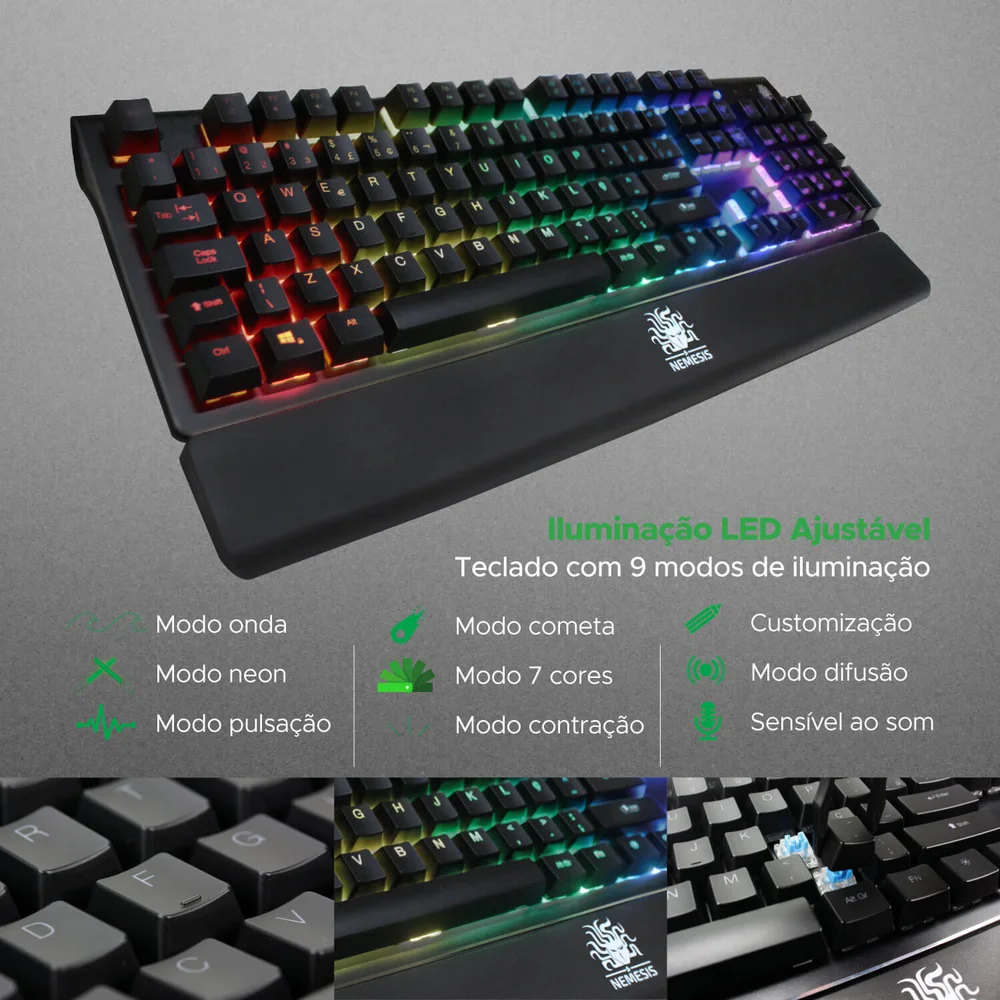 Imagem 4 de 4 do produto Teclado Mecanico Nemesis Nmx