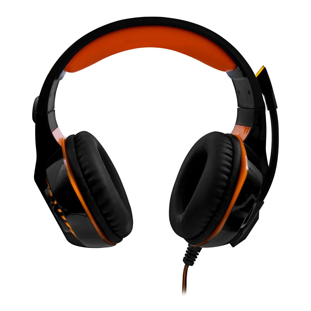 Imagem 2 de 5 do produto Headset Beast Gamer Oex Hs404, USB, Com Microfone, Preto E Laranja