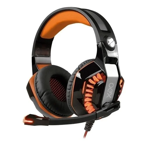 Imagem 3 de 5 do produto Headset Beast Gamer Oex Hs404, USB, Com Microfone, Preto E Laranja