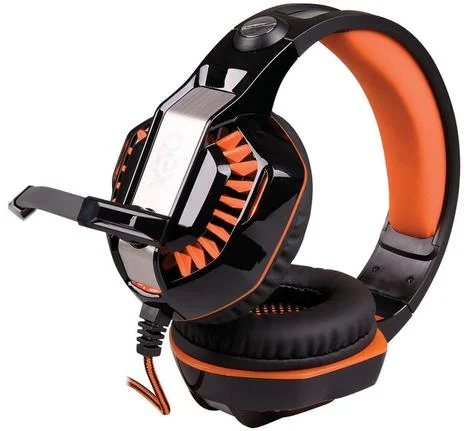 Imagem 4 de 5 do produto Headset Beast Gamer Oex Hs404, USB, Com Microfone, Preto E Laranja