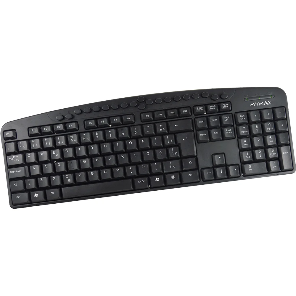 Imagem 3 de 5 do produto Teclado Multimídia Daily, Usb Abnt 2 Mks-vsc8168 Mymax Com Enter Grande