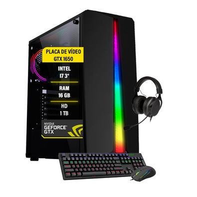 Pc Gamer Barato I5 Gtx1650 16gb Hd1tb Fonte 750w Monitor 27