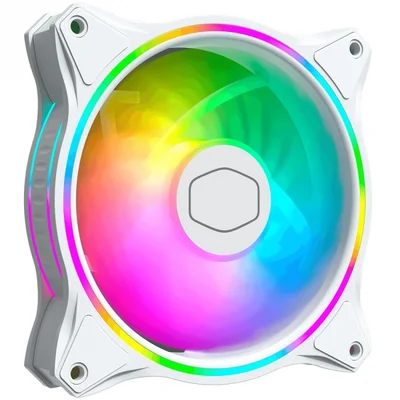 Cooler FAN Cooler Master MF120 Halo, ARGB, White Edition, Loop Duplo - MFL-B2DW-18NPA