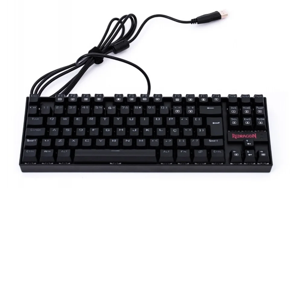 Imagem 2 de 5 do produto Teclado Mecânico Gamer Redragon Kumara K552-2, RGB, Switch Black, Pt, ABNT2, Vermelho