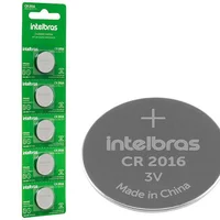 Bateria Pilha Litio 3v Intelbras 4860000 Cr2016 3v 90mah Nao-recarregavel