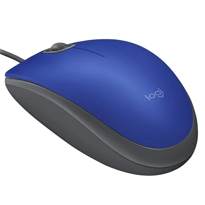 Imagem 3 de 5 do produto Mouse Com Fio Logitech, M110 Silent, USB, Azul