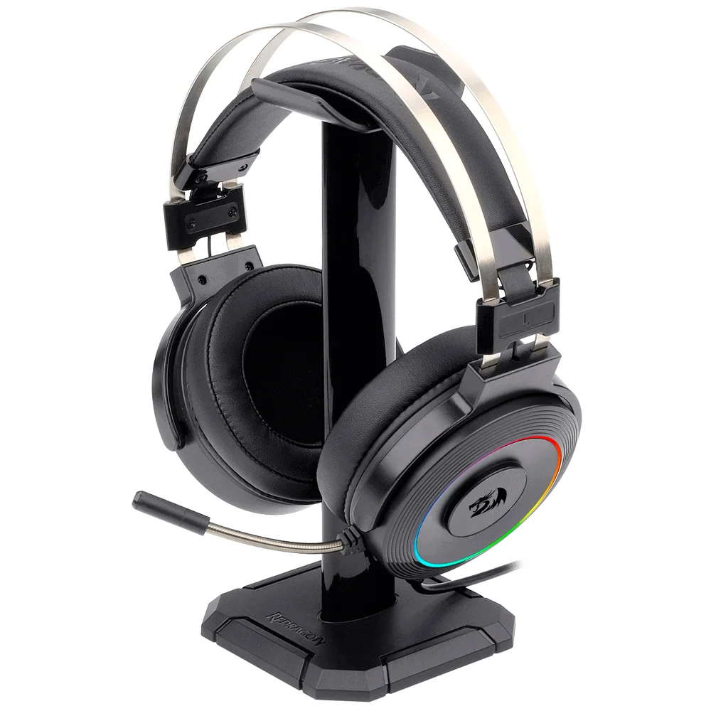 Headset Gamer Redragon Lamia, RGB, Surround 7.1, Drivers 40mm, USB, Preto - H320RGB-1 Headset Gamer Redragon Lamia, RGB, Surround 7.1, Drivers 40mm, USB, Preto - H320RGB-1