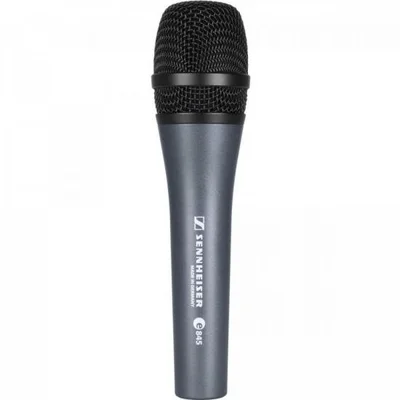Microfone Sennheiser E845, Super Cardióide, Dinâmico De Mão, Cor: Preto