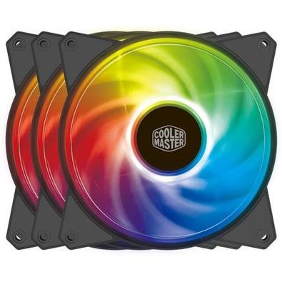 Você nunca teve um Cooler assim! Serie MasterFan, com RGB endereçável, refrigerador Ventilador do caso e rolamento tipo rifle ! MasterFan, só tem no K