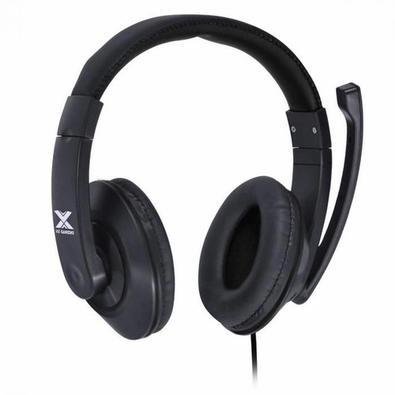 Fone Headset Gamer Vx Gaming V Blade Ii P2 Estereo Com Microfone Retratil E Ajuste De Haste - Preto