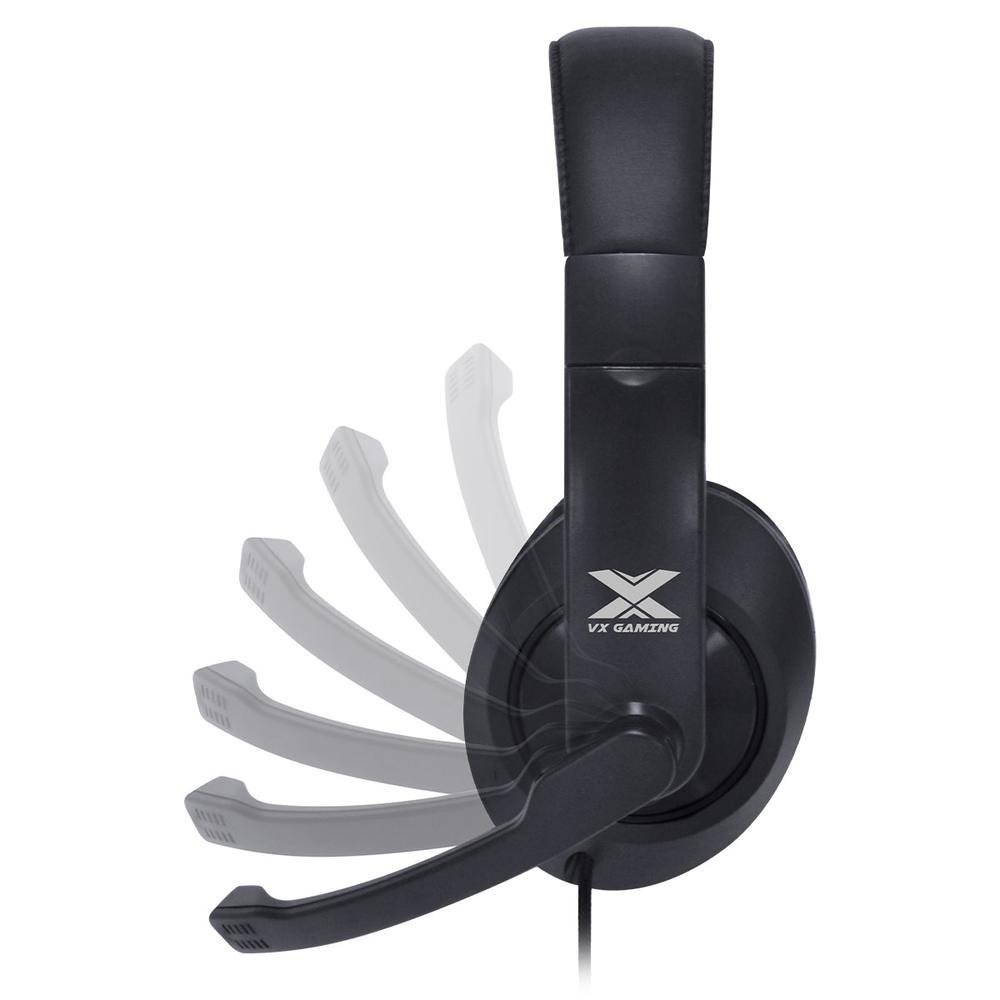 Imagem 5 de 5 do produto Fone Headset Gamer Vx Gaming V Blade Ii P2 Estereo Com Microfone Retratil E Ajuste De Haste - Preto