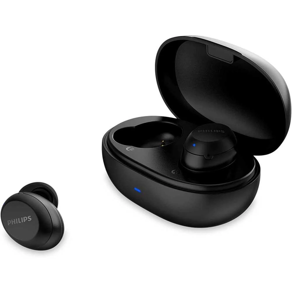 Fone de Ouvido Philips Intra-Auricular, True Wireless, Bluetooth, Preto - Tat1235bk/97