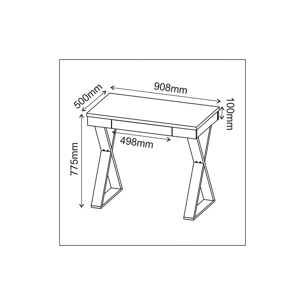 Imagem 2 de 5 do produto Escrivaninha Vezena II 1 Gaveta Artany Materiais de Alta Qualidade