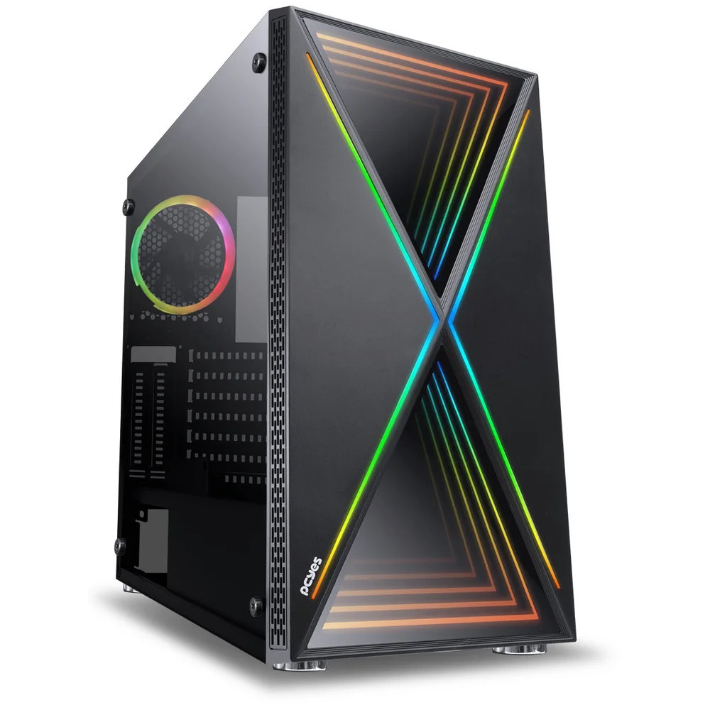 Gabinete, Full-tower, Future, Preto, 1 Fan Rgb, Lateral Em Vidro Temperado - Fuptrgb1fv