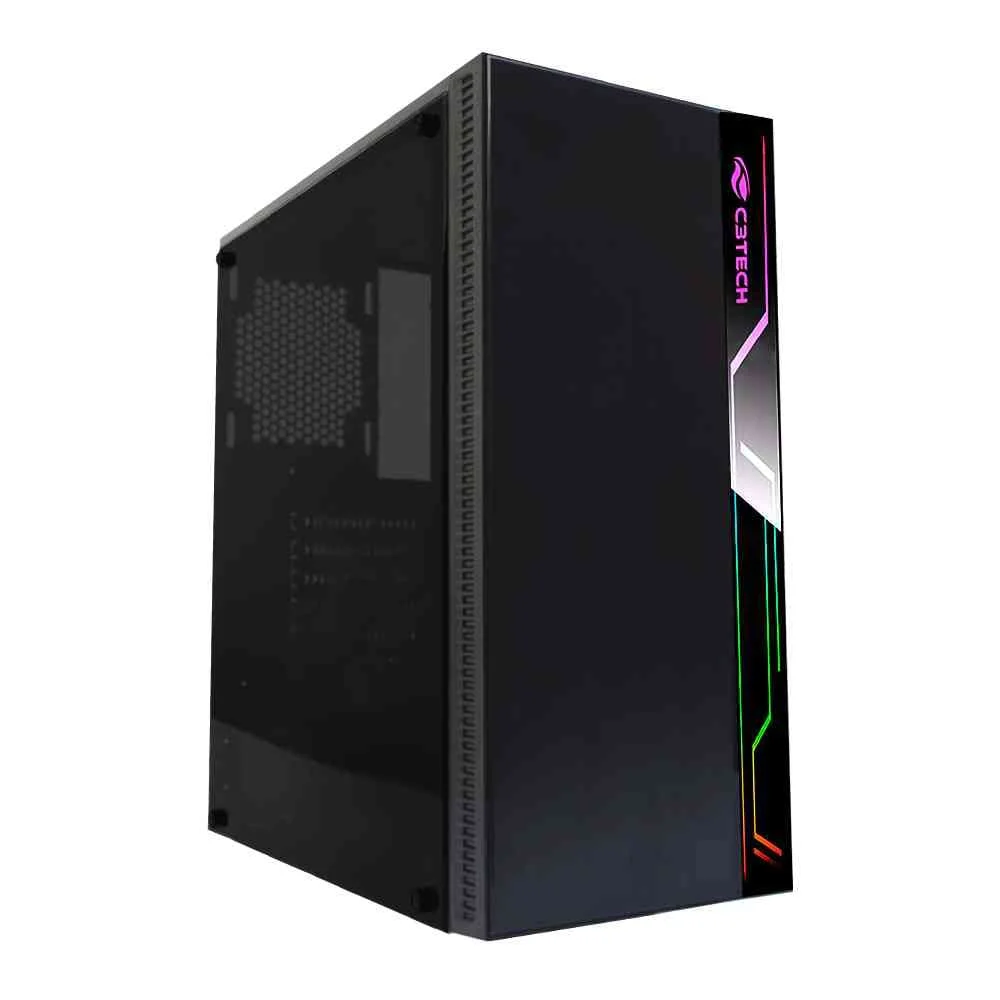 Gabinete Gamer C3Tech MtG400Bk Sem Fonte Kabum