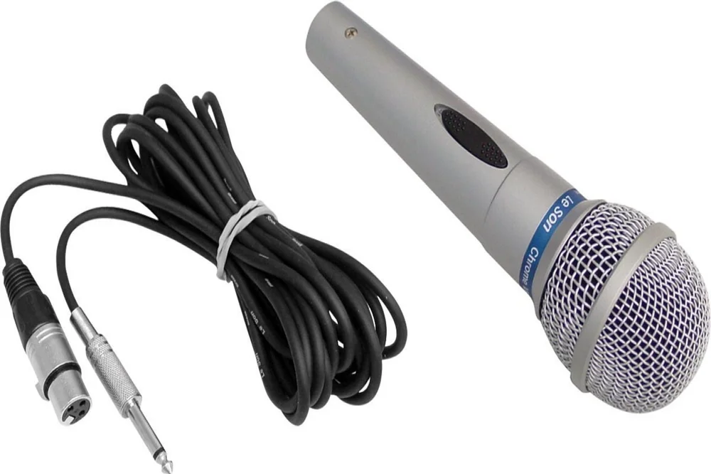 Imagem 5 de 5 do produto Microfone Com Fio Leson Profissional, Unidirecional, 5M - MC-200