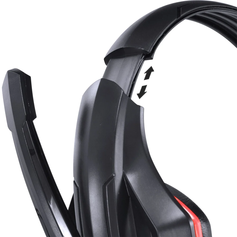Headset Gamer VX Gaming OGMA P2 Stereo com Microfone - Preto e Vermelho Headset Gamer VX Gaming OGMA P2 Stereo com Microfone - Preto e Vermelho