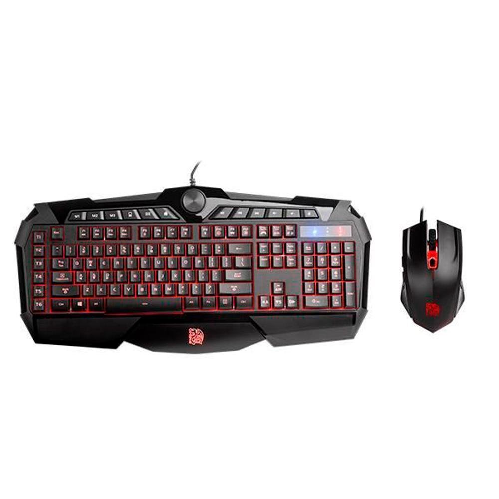 Imagem 5 de 5 do produto Kit Teclado E Mouse Gamer Thermaltake Sports Challenger Prime, RGB - Kb-Cpc-Mbbrpb-01