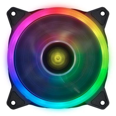 FAN/COOLER VX Gaming para Gabinete V.RING ANEL de LED 120X120MM RGB.