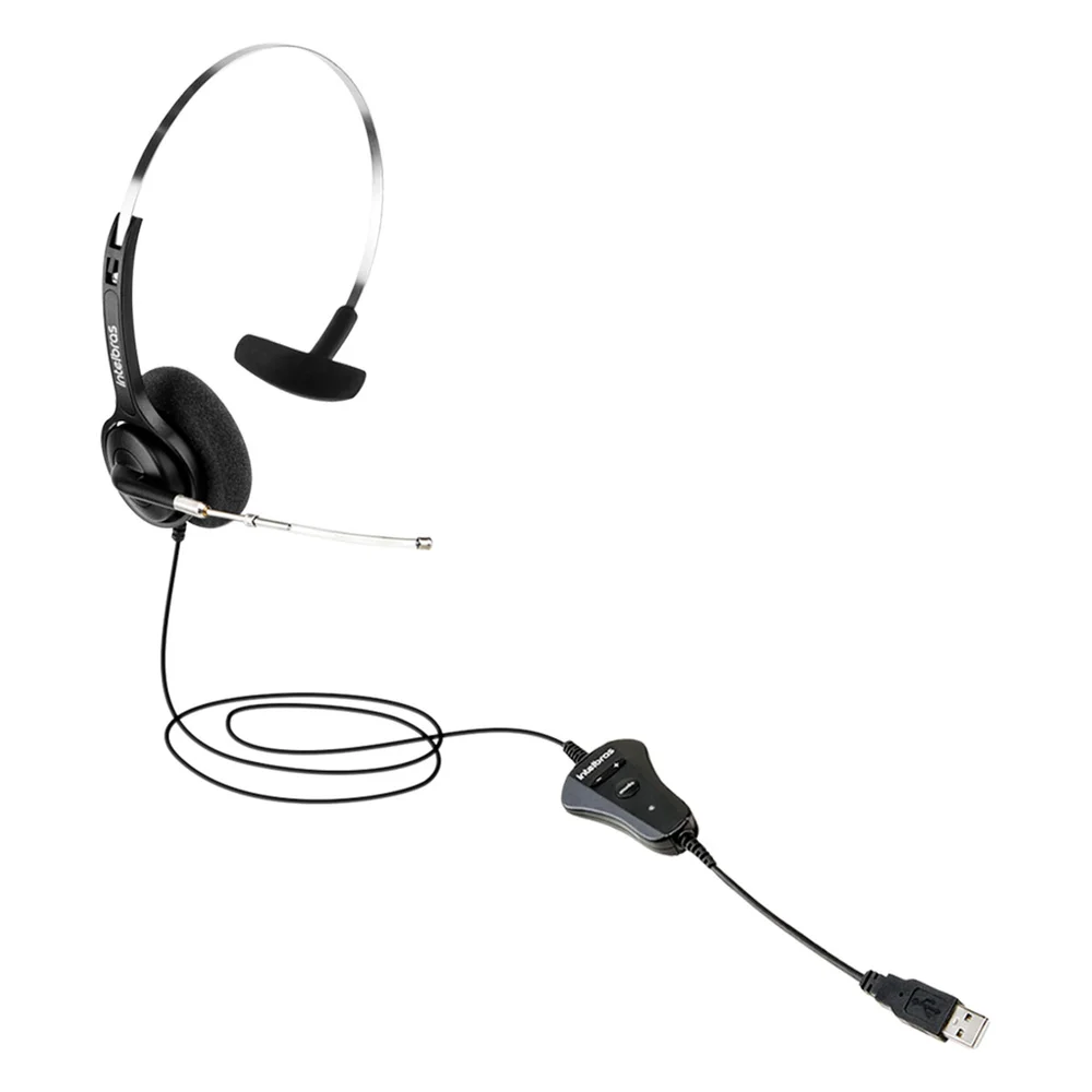 Imagem 2 de 5 do produto Fone de Ouvido Headset USB - Preto