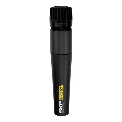 Microfone Com Fio Profissional, Acompanha Cabo 5 Metros Pro-57