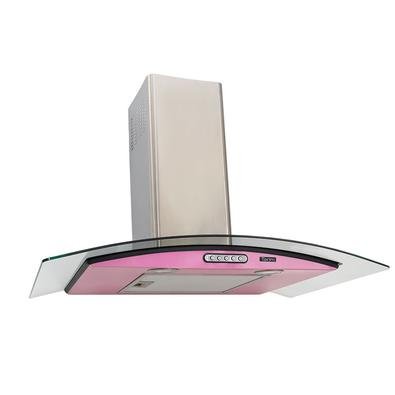 Deixe sua cozinha mais moderna com a Coifa Vidro Curvo da Terim. Além de prática e bonita, possui a base em cor Rosa e duto em inox escovado e acompan