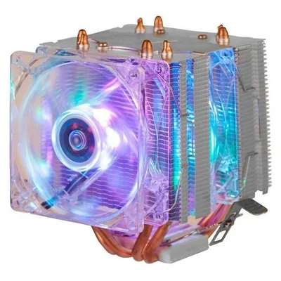 Cooler Para Processador DEX Gamer Duplo FAN, Intel e AMD, ARGB, 6 LEDs, Universal - DX-9206W